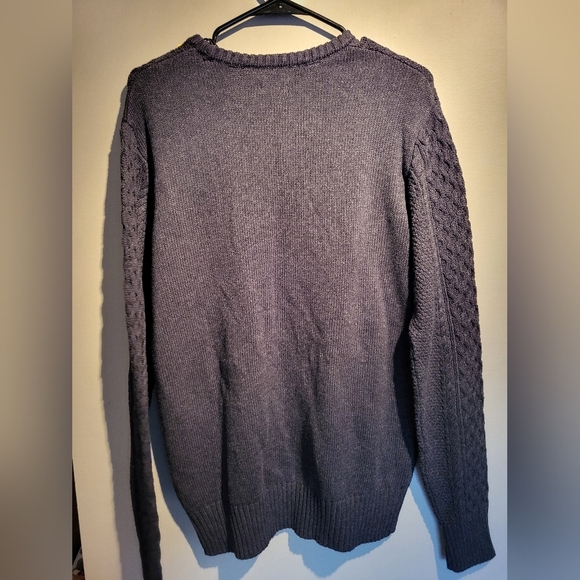 NEW Buffalo Men's Cable Knit Sweater - Gray, Size Small - Picture 4 of 6